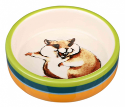 TRIXIE Miska ceramiczna dla chomika myszy na karmę przysmaki 90 ml