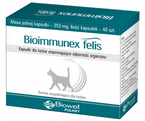 Bioimmunex Felis Biowet Kapsułki dla kotów wspomagające odporność 40 szt.