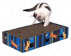 Drapak tekturowy karton zabawka kota z piłkami 45 cm