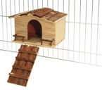 KERBL drewniany zawieszany domek dla królika szynszyli koszatniczki szczura
