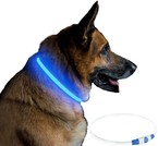 Obroża psa świecąca niebieska LED Trixie 40 cm S-M
