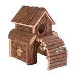 TRIXIE Finn Domek drewniany piętrowy zabawka dla chomika myszy