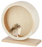 TRIXIE Kołowrotek drewniany bieżnia dla chomika myszy zabawka gryzoni 22 cm