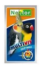 Witaminy Multivit dla średniej papugi nimfy Nestor