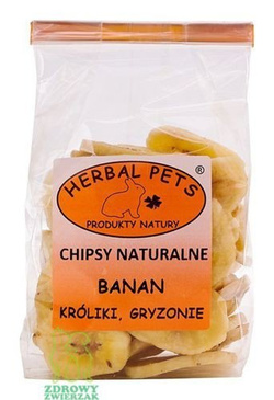 Banany suszone dla gryzoni i królika Herbal 75g