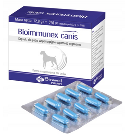 Bioimmunex Canis Biowet Kapsułki wspomagające odporność dla psów 40 szt.