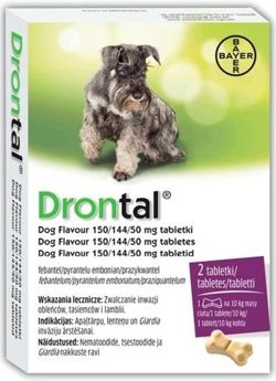 DRONTAL Tabletki pasożyty robaki odrobaczenie psa