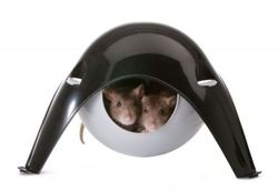 Domek dla szczura Sputnik XL Savic, czarno-szary