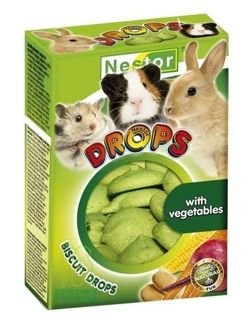 Dropsy biszkoptowe dla gryzoni i królików warzywa
