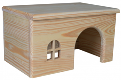 Duży drewniany domek dla świnki gryzoni Trixie