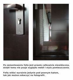 Folia ochronna przeciw drapaniu drzwi mebli 152x80