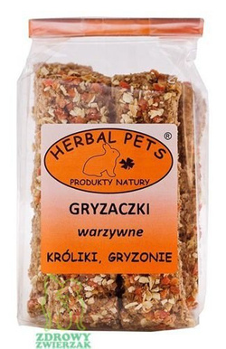 Gryzaki warzywne dla gryzoni, królika, Herbal 160g