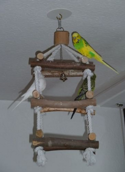 Huśtawka wieża, zabawka dla ptaków papugi, 41 cm