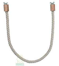 Huśtawka, żerdź bawełniana dla ptaków papugi 66 cm