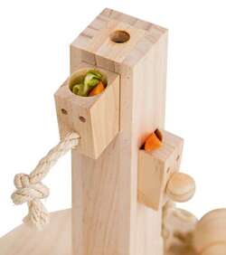 KERBL zabawka drewniana gra edukacyjna na przysmaki paśnik królika gryzoni