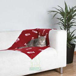 Koc dla kota narzuta 100 x 70 cm Trixie, bordowy