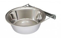 Miska metalowa przykręcana nierdzewna dla psa 1,8L