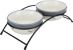 Miski ceramiczne na stojaku dla kota 0,25 L Trixie
