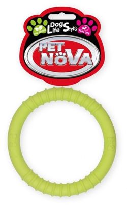 Ringo zabawka psa kauczuk Pet Nova 9,5 cm zielone
