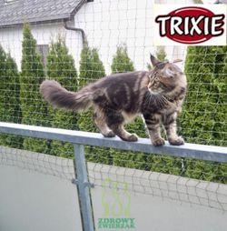 Siatka ochronna dla kota balkon okno 6x3m Trixie