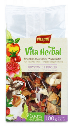 Spiżarka owocowo-warzywna mieszanka warzyw owoców królika 100g Vita Herbal