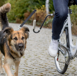 TRIXIE Smycz rowerowa do roweru dla dużego psa z amortyzatorem